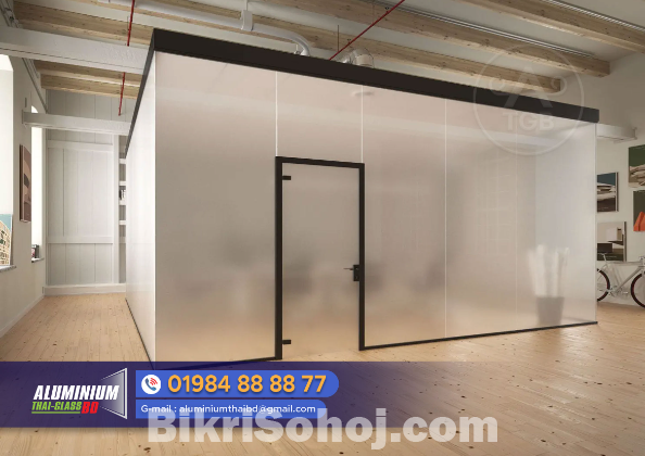 Glazing U Channel glass partition channel kit